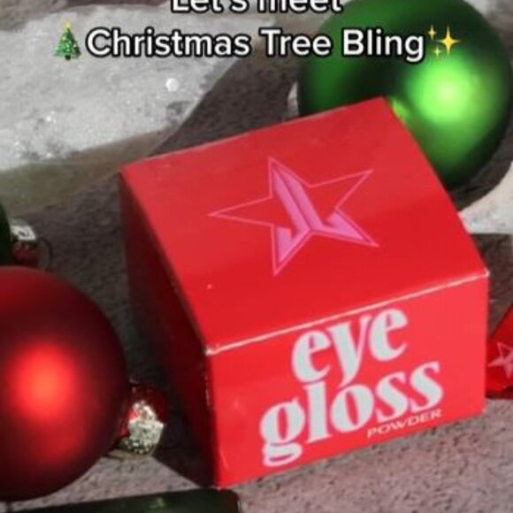 Jeffree Star CHRISTMAS TREE BLING Eye Gloss Powder EYESHADOW Emerald Green Pearl - Picture 2 of 6
